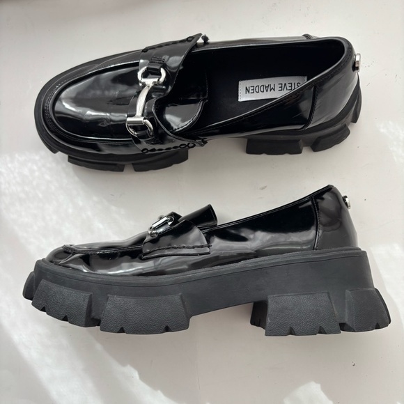 Steve Madden Trifecta Lugg Loafer Chunky Sz 8.5M - Picture 4 of 9